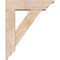 Ekena Millwork Traditional Traditional Smooth Bracket w/ Offset Brace, Douglas Fir, 5 1/2"W x 18"D x 22"H BKT0604X18X22TRA01SDF - alternate 4